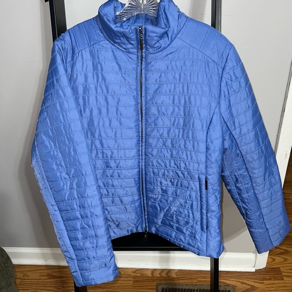 Roper women’s puffer jacket size M, zip up, pre owned blue - Picture 1 of 11